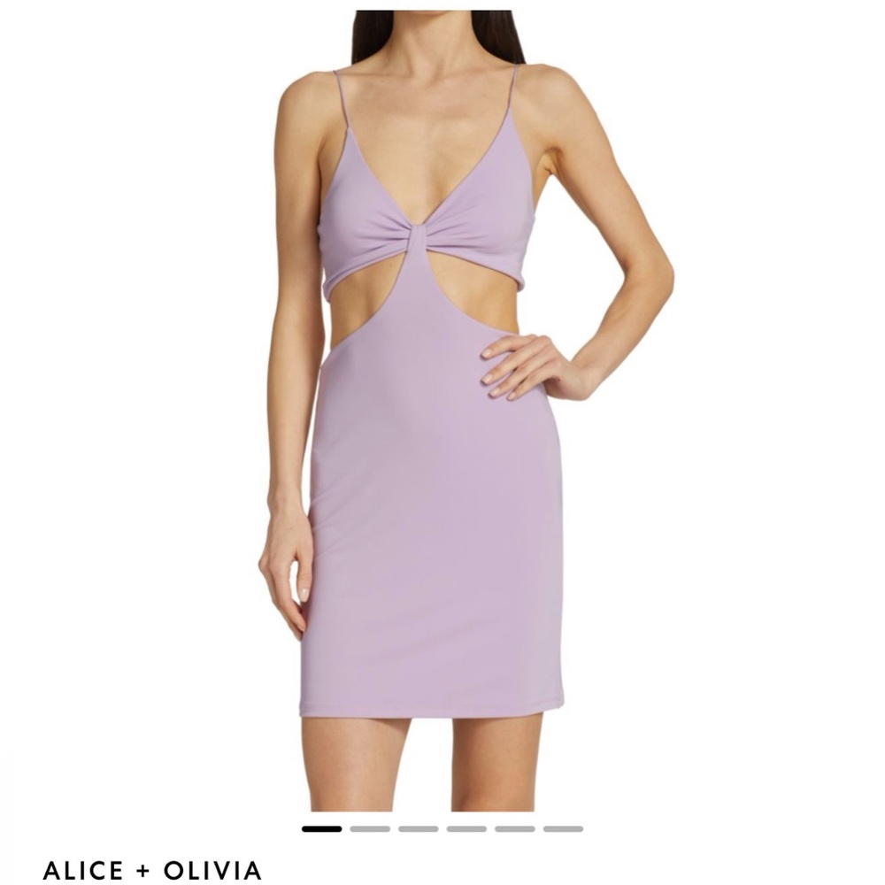 Alice + Olivia Havana Sleeveless Cut Out Minidress - Picture 1 of 11